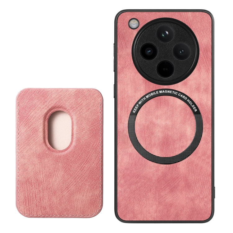 For OPPO Find X8 Retro Leather Card Bag Magnetic Phone Case