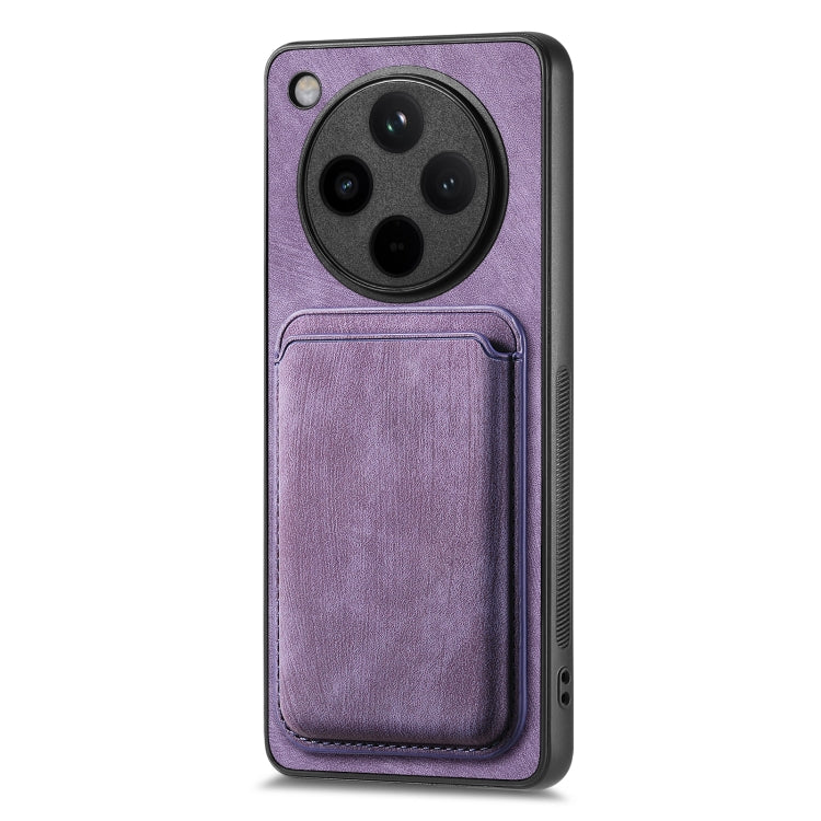 For OPPO Find X8 Retro Leather Card Bag Magnetic Phone Case