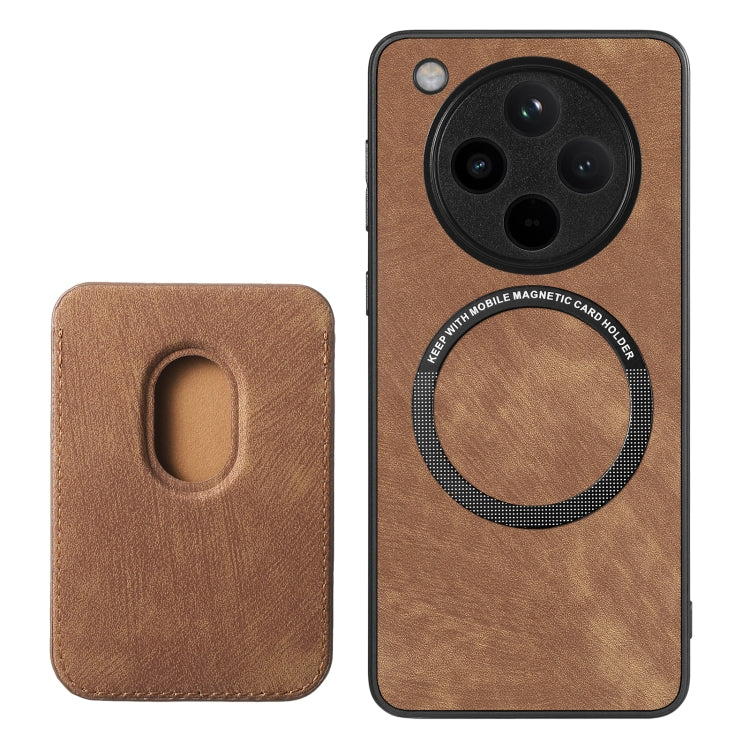 For OPPO Find X8 Pro Retro Leather Card Bag Magnetic Phone Case
