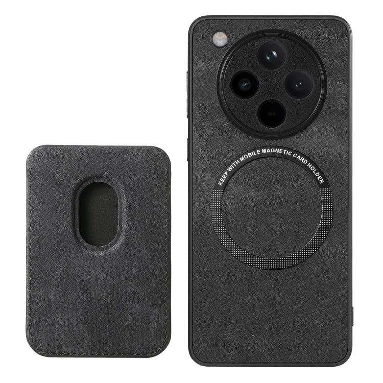 For OPPO Find X8 Pro Retro Leather Card Bag Magnetic Phone Case