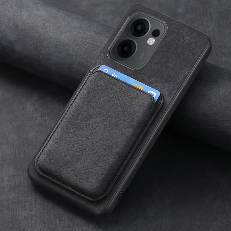 For OPPO Reno13 F Retro Leather Card Bag Magnetic Phone Case