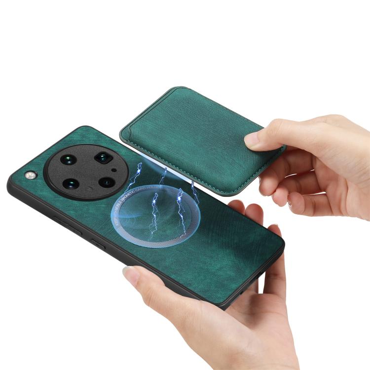 For OPPO Find X8 Ultra Retro Leather Card Bag Magnetic Phone Case