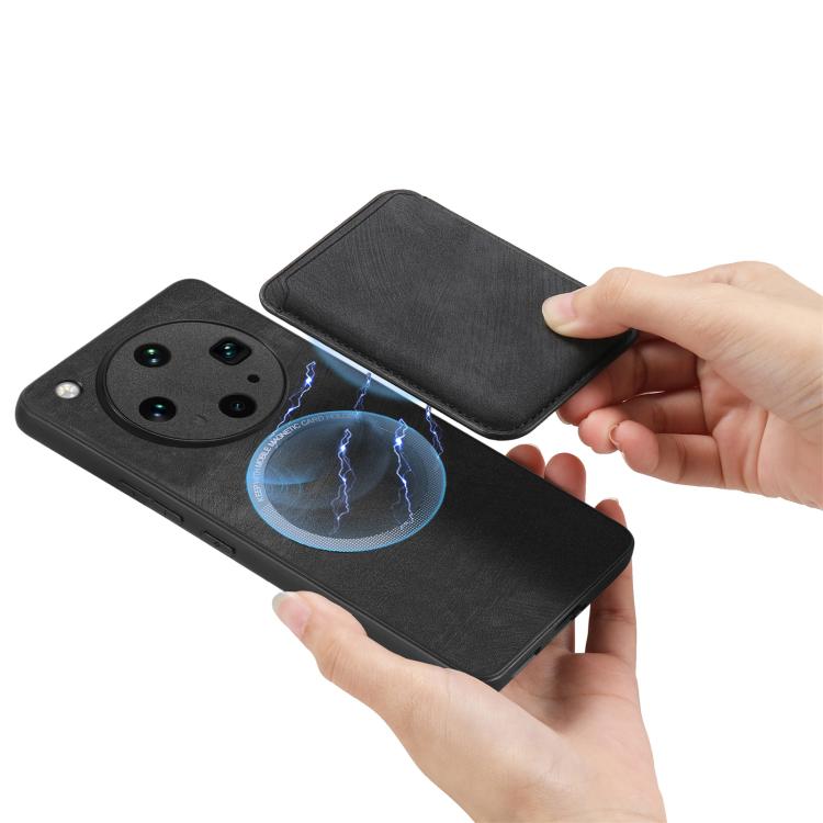 For OPPO Find X8 Ultra Retro Leather Card Bag Magnetic Phone Case