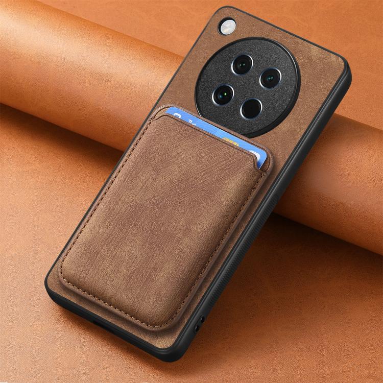 For OPPO Find X8s Retro Leather Card Bag Magnetic Phone Case