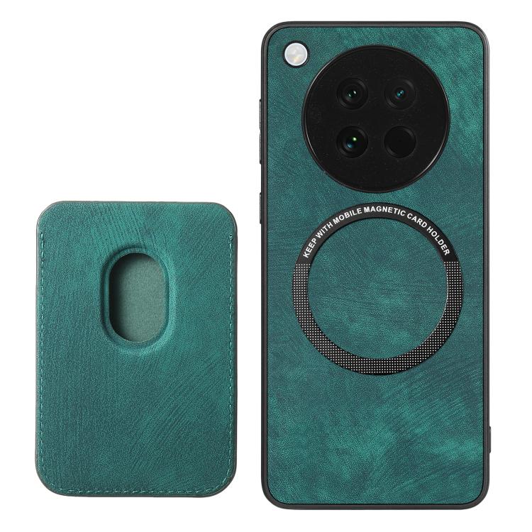 For OPPO Find X8s Retro Leather Card Bag Magnetic Phone Case