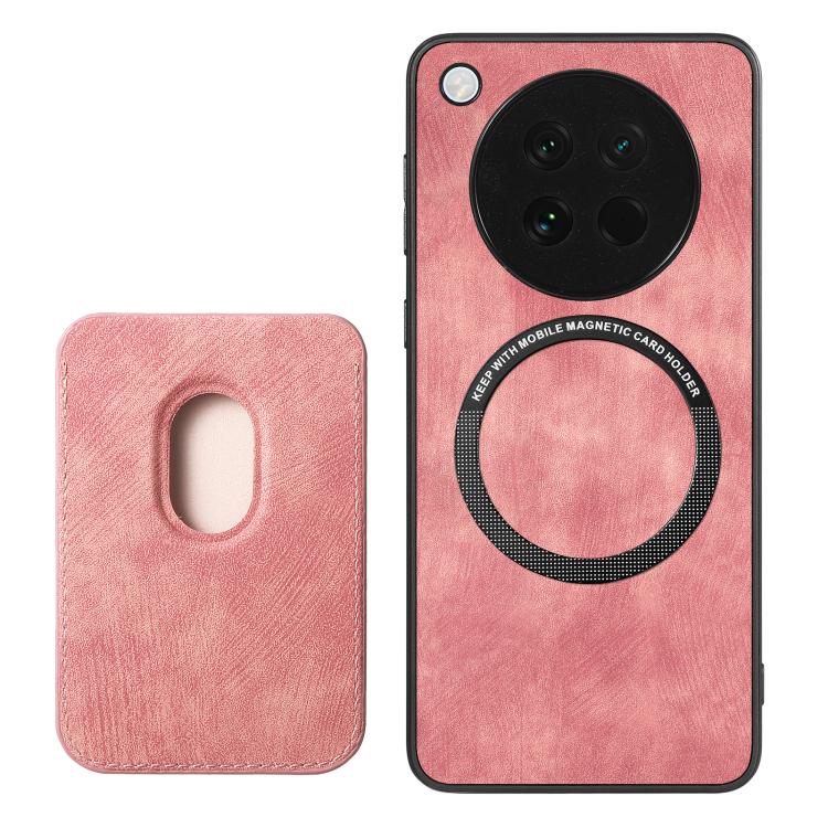 For OPPO Find X8s Retro Leather Card Bag Magnetic Phone Case