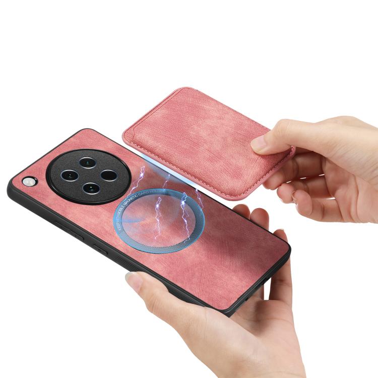 For OPPO Find X8s Retro Leather Card Bag Magnetic Phone Case