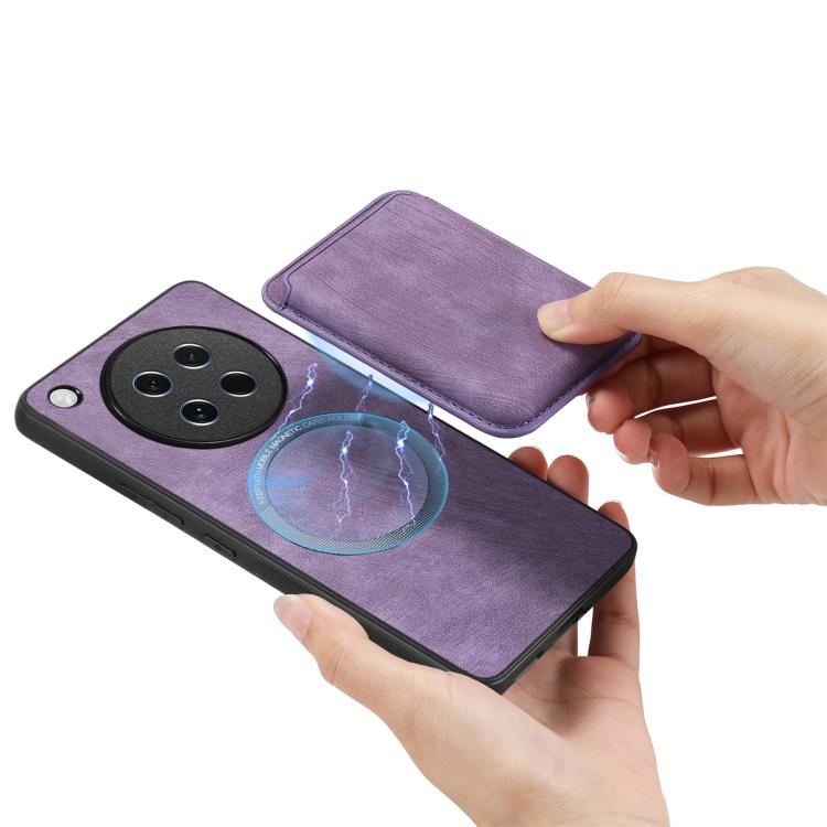 For OPPO Find X8s Retro Leather Card Bag Magnetic Phone Case