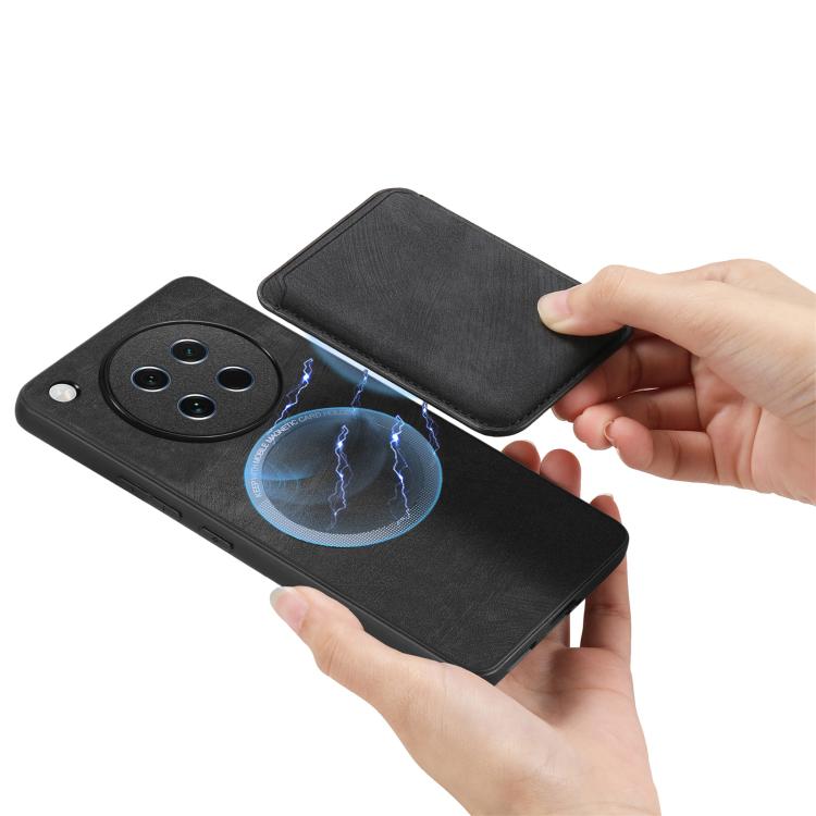 For OPPO Find X8s Retro Leather Card Bag Magnetic Phone Case