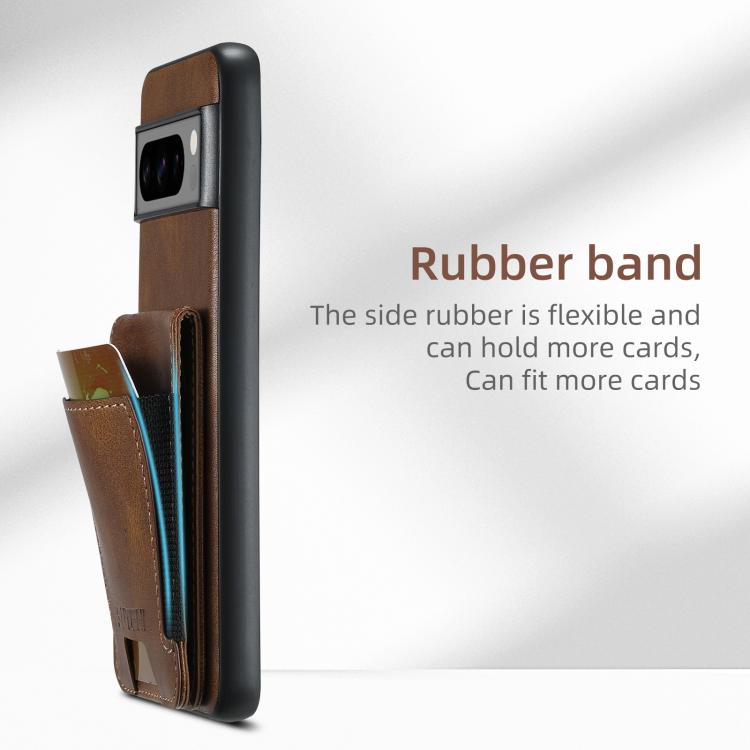 For Google Pixel 9 Suteni H03 Oil Wax Leather Wallet Stand Back Phone Case