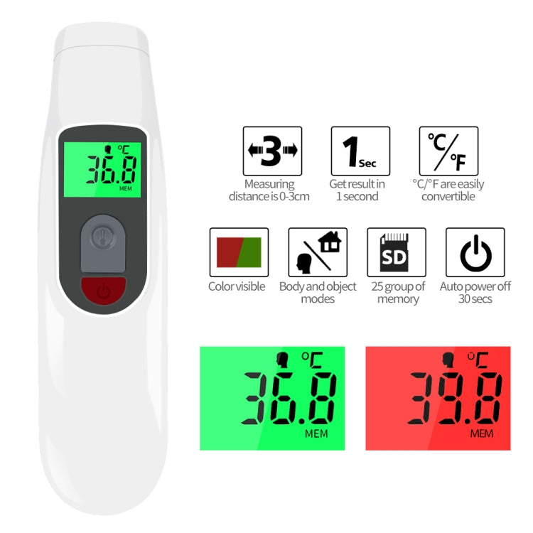 A200  Baby Thermometer Electronic Forehead LED Display Digital Thermometer Baby Fever Infrared Kids Thermometer