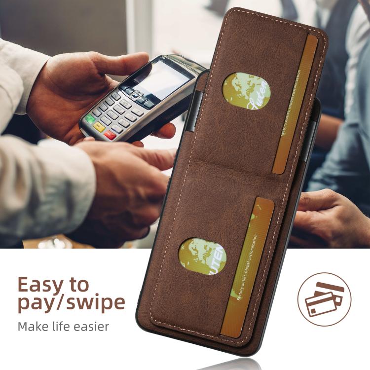 For Google Pixel 9 Pro Suteni H03 Litchi Leather Card Bag Stand Back Phone Case