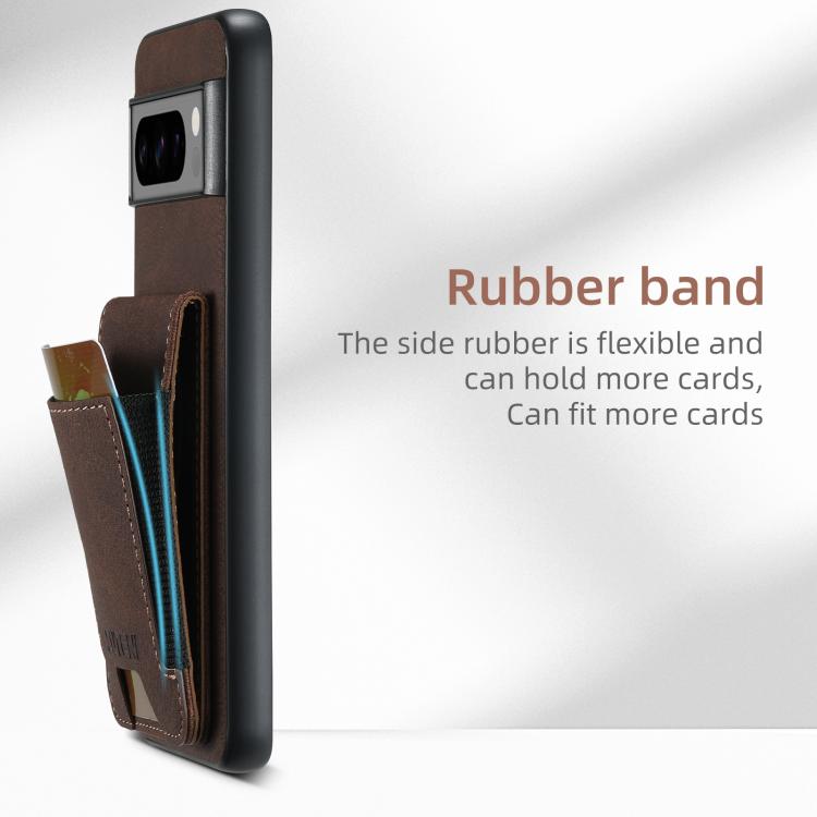 For Google Pixel 9 Suteni H03 Litchi Leather Card Bag Stand Back Phone Case