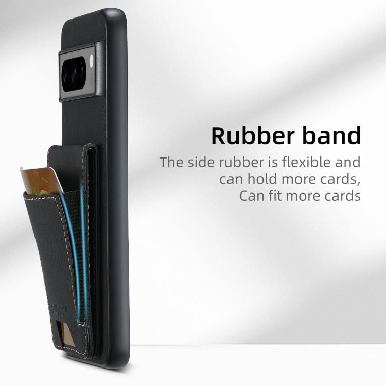For Google Pixel 10 Pro Suteni H03 Litchi Leather Card Bag Stand Back Phone Case