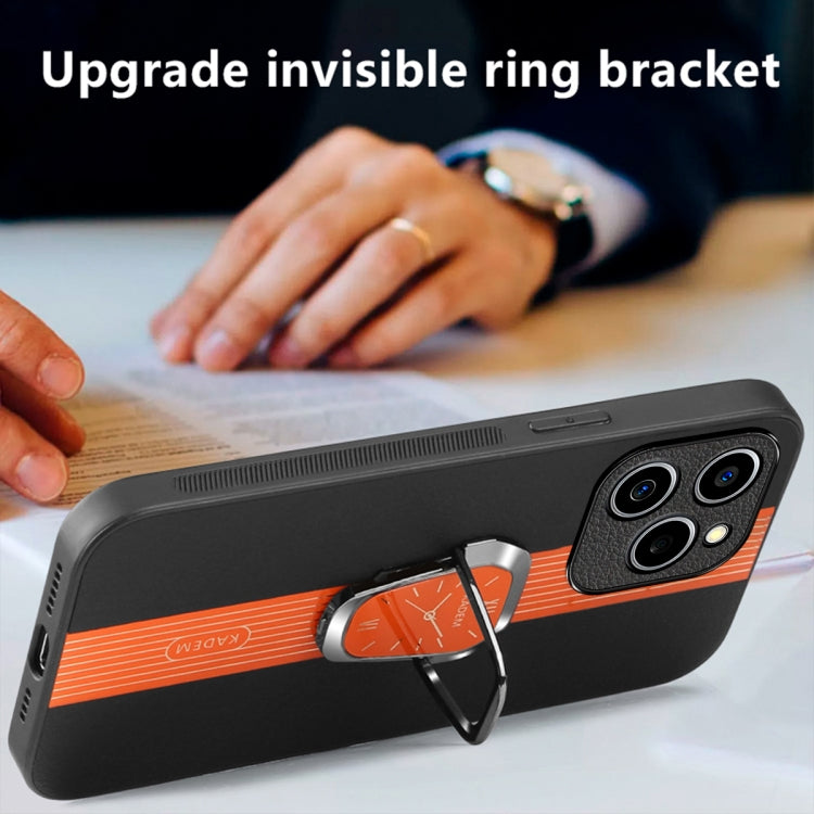 For Realme C63 Magnetic Litchi Leather Back Phone Case with Holder