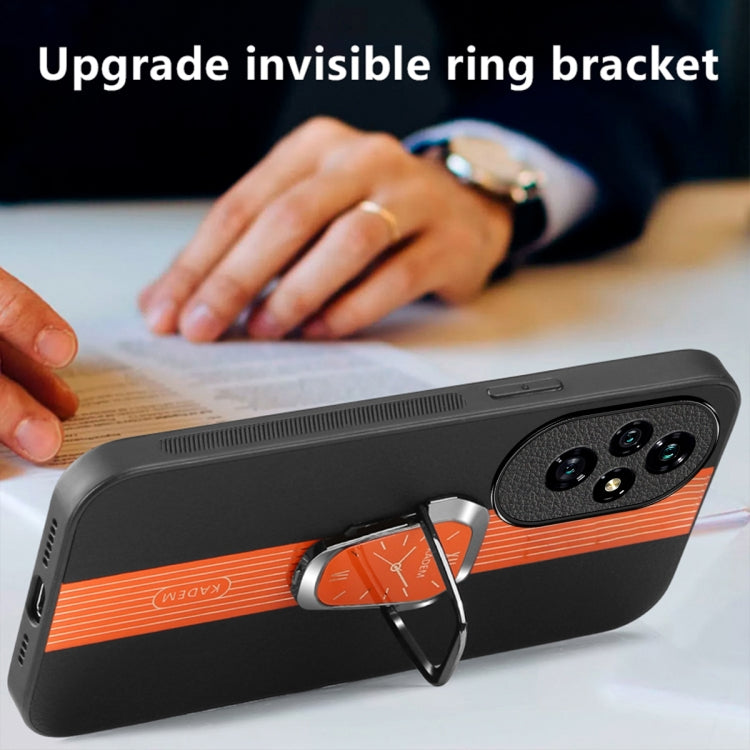 For Honor 200 Pro Magnetic Litchi Leather Back Phone Case with Holder