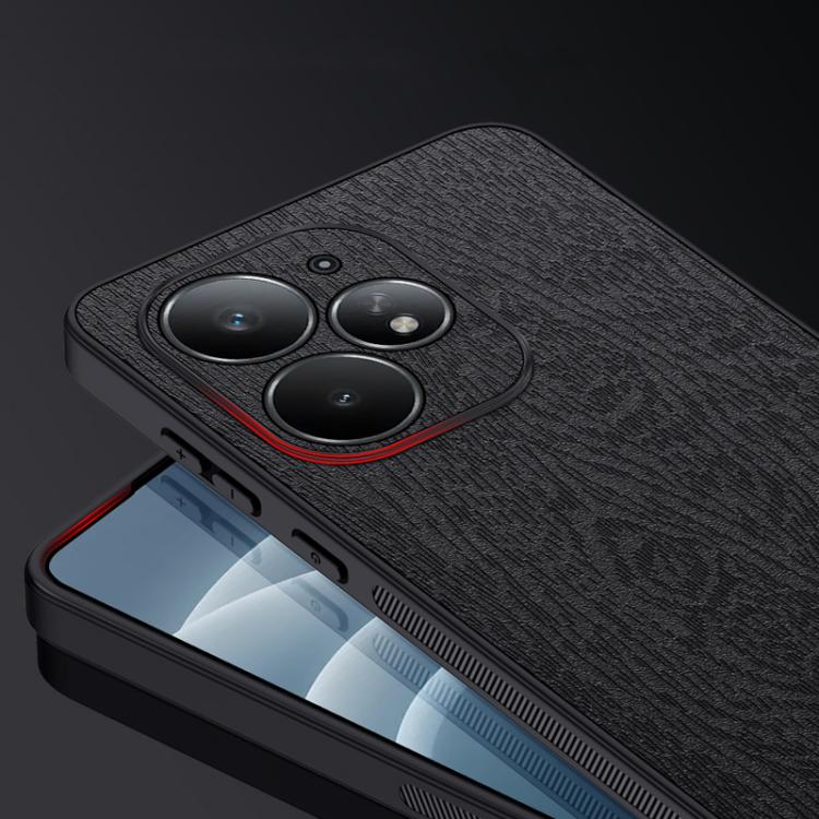 For Realme Neo7 Turbo Tree Bark Leather Shockproof Phone Case