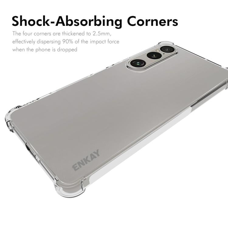 For Sony Xperia 1 VII ENKAY Hat-Prince Transparent TPU Shockproof Phone Case