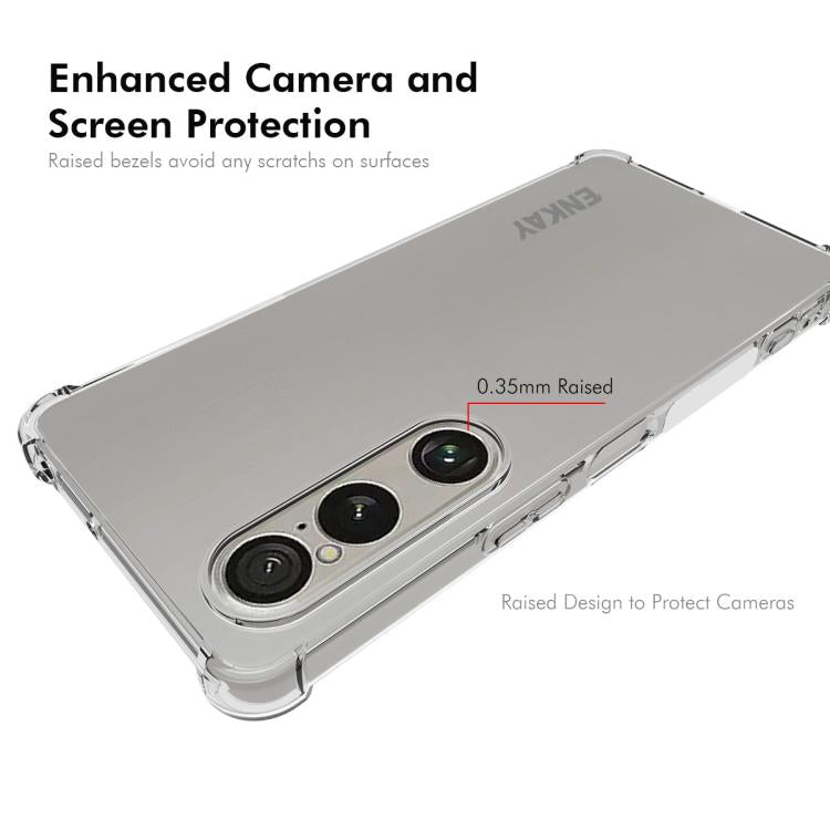 For Sony Xperia 1 VII ENKAY Hat-Prince Transparent TPU Shockproof Phone Case