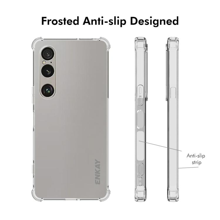 For Sony Xperia 1 VII ENKAY Hat-Prince Transparent TPU Shockproof Phone Case