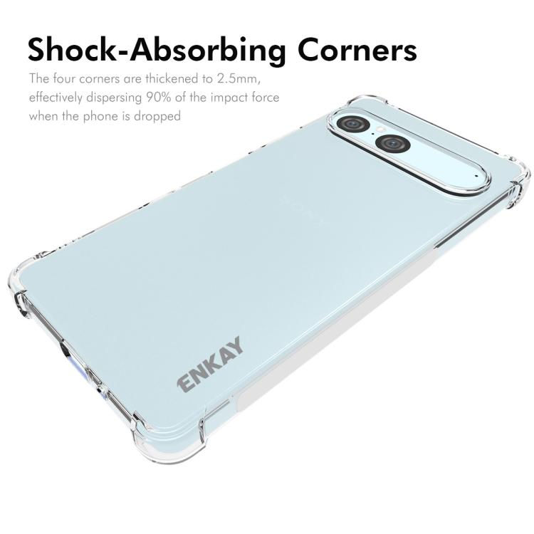 For Sony Xperia 10 VII ENKAY Hat-Prince Transparent TPU Shockproof Phone Case
