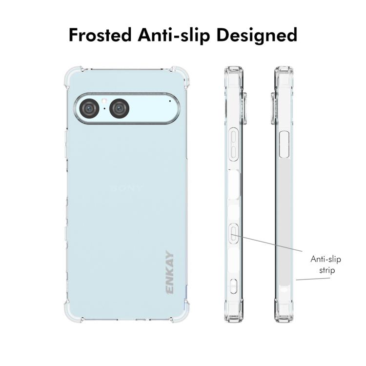 For Sony Xperia 10 VII ENKAY Hat-Prince Transparent TPU Shockproof Phone Case