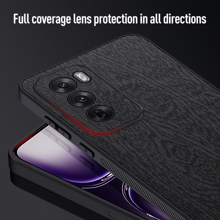 For OPPO Reno12 Pro Global Tree Bark Leather Shockproof Phone Case