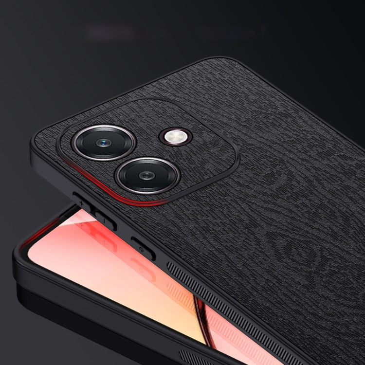 For OPPO A3X Global Tree Bark Leather Shockproof Phone Case