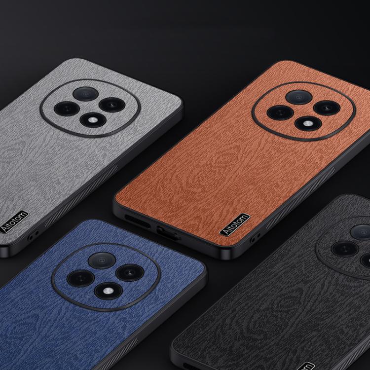 For  OPPO A5  Pro China Tree Bark Leather Shockproof Phone Case