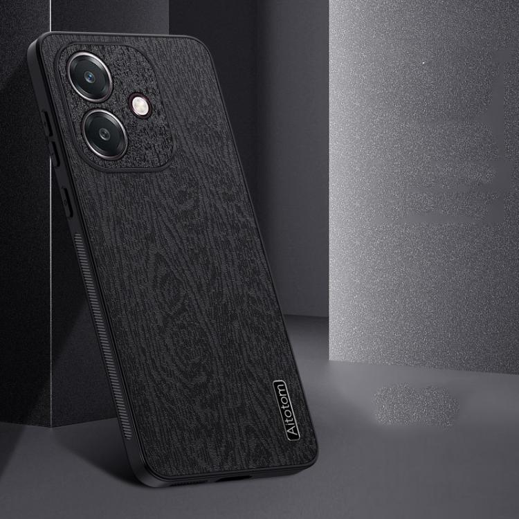 For OPPO  A5 Pro Global Tree Bark Leather Shockproof Phone Case