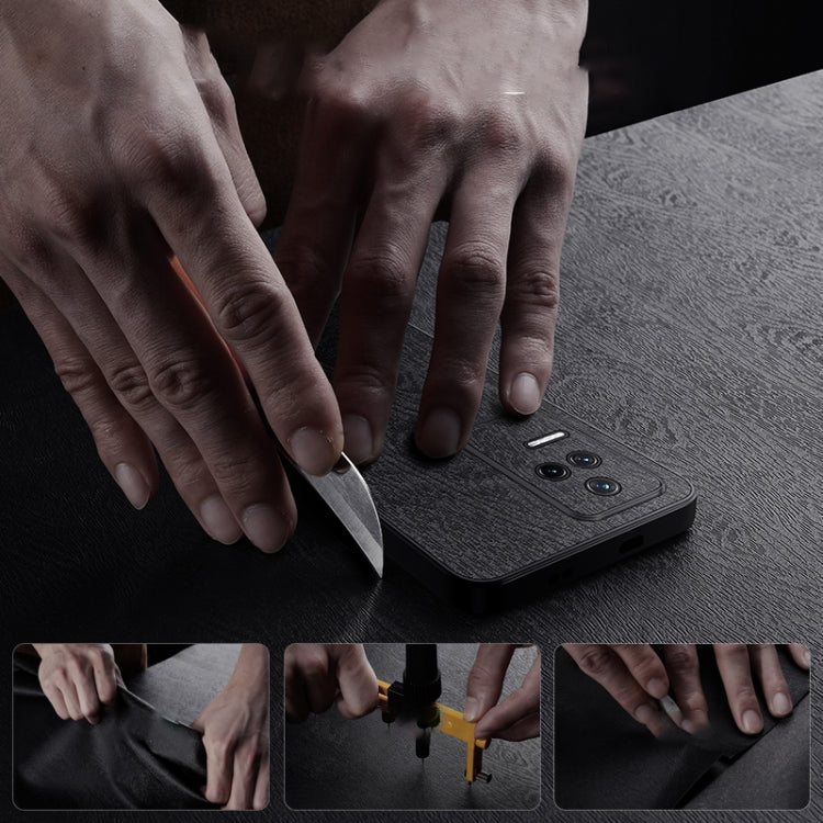 For Xiaomi Redmi K50 Pro Tree Bark Leather Shockproof Phone Case