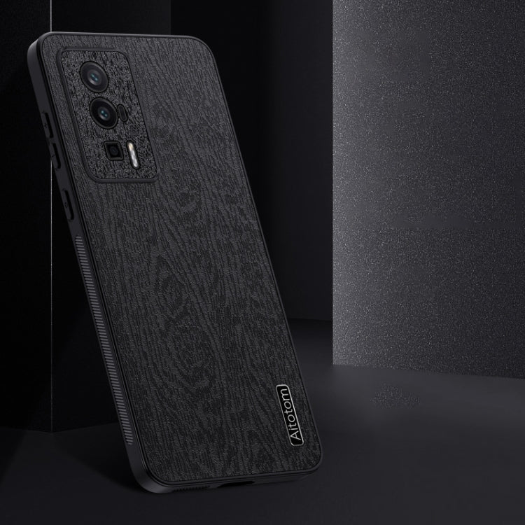 For Xiaomi Redmi K60 Pro Tree Bark Leather Shockproof Phone Case