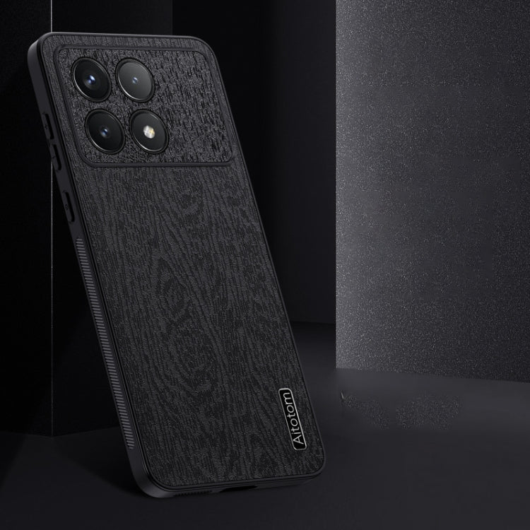 For Xiaomi Redmi K70 Tree Bark Leather Shockproof Phone Case