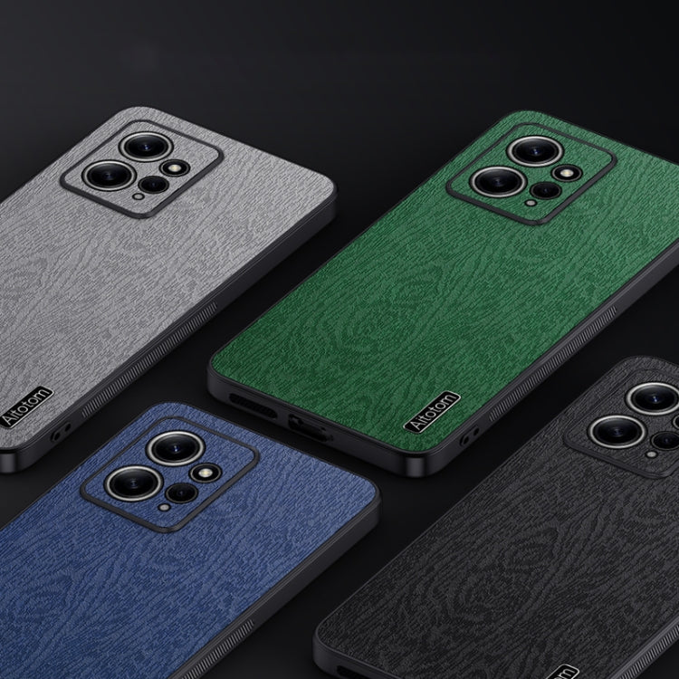 For Xiaomi Redmi Note 12 4G Global Tree Bark Leather Shockproof Phone Case