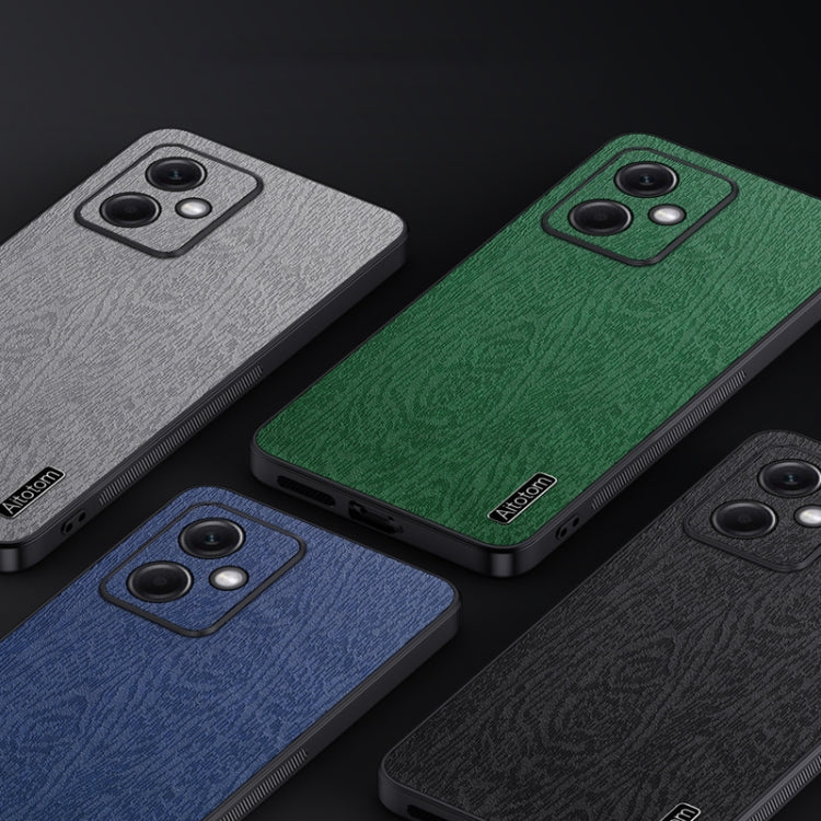 For Xiaomi Redmi 12 5G Tree Bark Leather Shockproof Phone Case