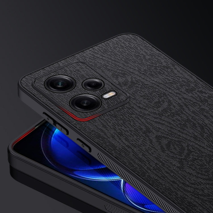 For Xiaomi Redmi Note 12 Pro 5G Tree Bark Leather Shockproof Phone Case