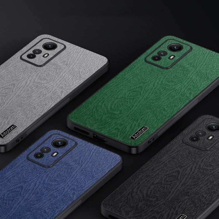 For Xiaomi Redmi Note 12S 4G Tree Bark Leather Shockproof Phone Case