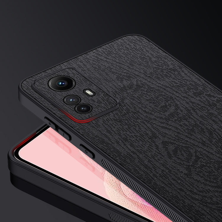 For Xiaomi Redmi Note 12T Pro Tree Bark Leather Shockproof Phone Case