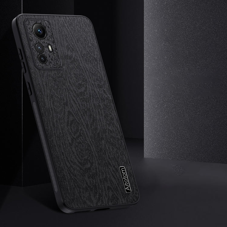 For Xiaomi Redmi Note 12T Pro Tree Bark Leather Shockproof Phone Case