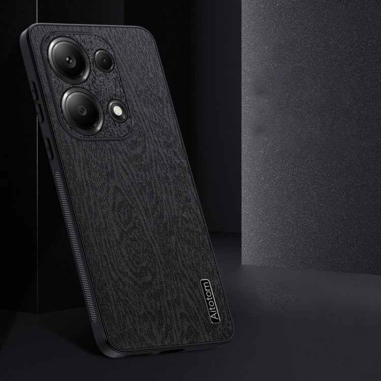 For Xiaomi Redmi Note 13 Pro 4G Tree Bark Leather Shockproof Phone Case