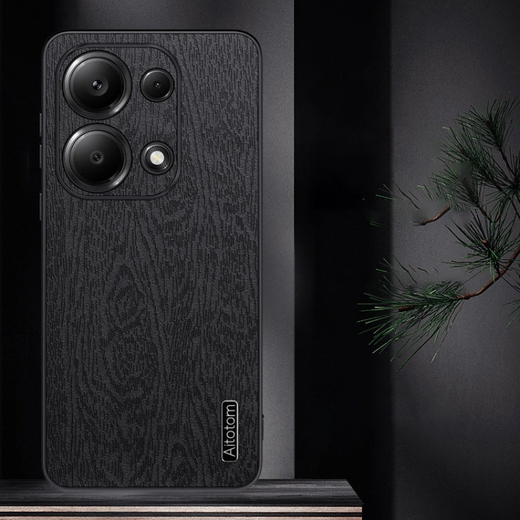 For Xiaomi Redmi Note 13 Pro 4G Tree Bark Leather Shockproof Phone Case