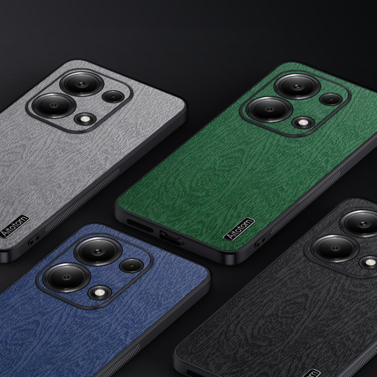 For Xiaomi Redmi Note 13 Pro 4G Tree Bark Leather Shockproof Phone Case