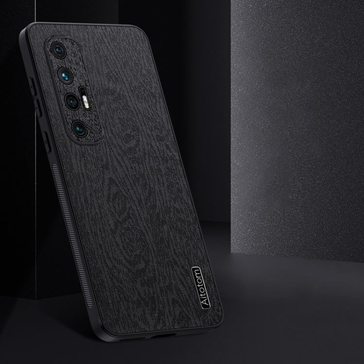 For Xiaomi Mi 10S Tree Bark Leather Shockproof Phone Case