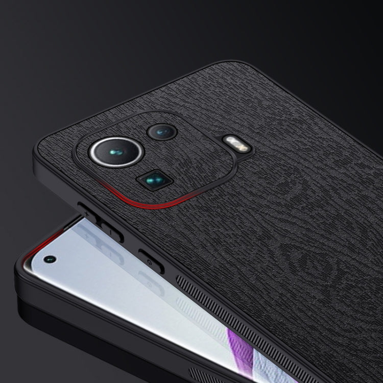 For Xiaomi Mi 11 Pro Tree Bark Leather Shockproof Phone Case