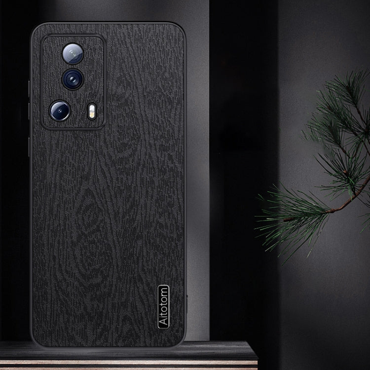 For Xiaomi Civi 2 Tree Bark Leather Shockproof Phone Case