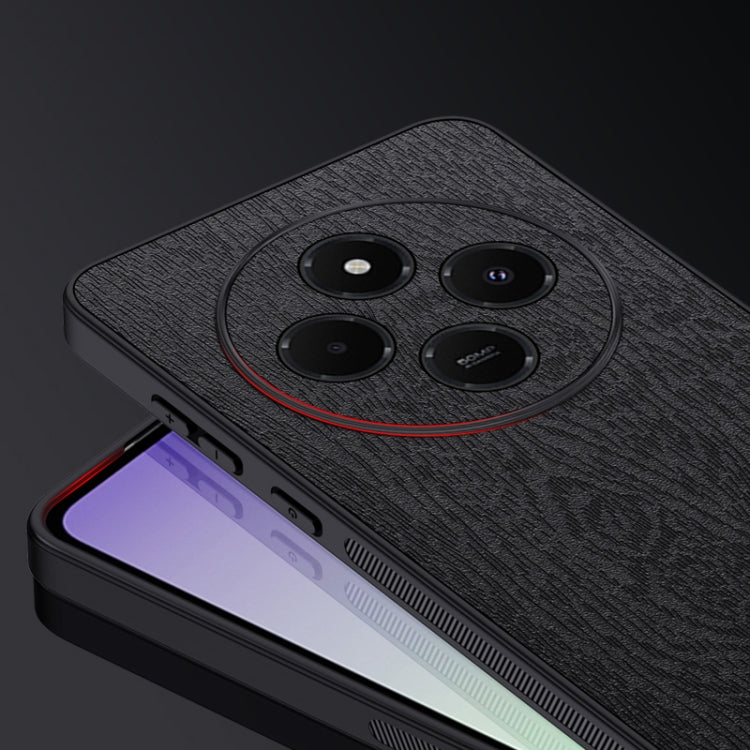 For Xiaomi Redmi 14C 4G Tree Bark Leather Shockproof Phone Case