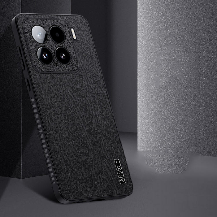 For Xiaomi 15 Tree Bark Leather Shockproof Phone Case