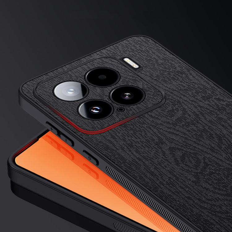 For Xiaomi 15 Tree Bark Leather Shockproof Phone Case