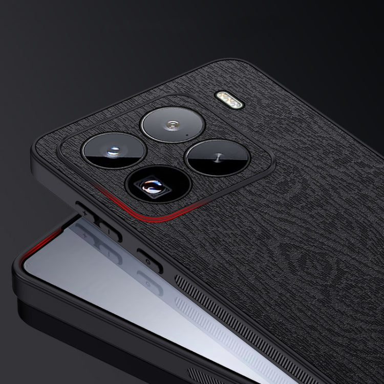 For Xiaomi 15 Pro Tree Bark Leather Shockproof Phone Case