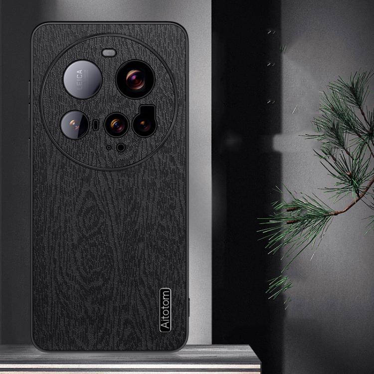 For Xiaomi 15 Ultra Tree Bark Leather Shockproof Phone Case